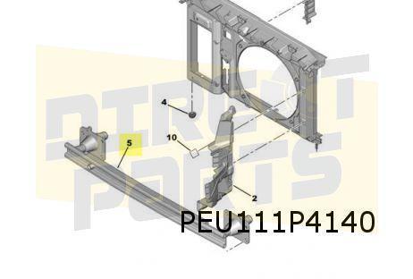 DS/Peugeot voorbumperbalk (Hybrid) Origineel! 9811866980, Auto-onderdelen, Carrosserie, Bumper, Overige automerken, Peugeot, Voor