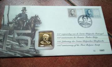 150 ans du 1er timbre belge, Pochette 1999 