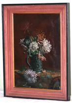 Emile Delrue - Antieke schilderij olie op doek 1892, Enlèvement ou Envoi