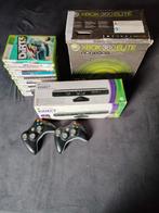 XBOX 360 Elite (120gb) + Kinect, uDraw en 21 games, Games en Spelcomputers, Spelcomputers | Xbox 360, Ophalen, Gebruikt, Met games