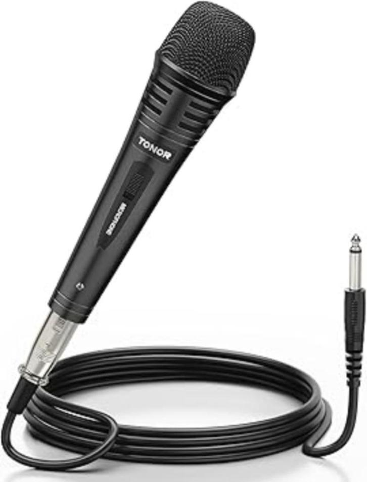 TONOR Dynamische microfoon met 5 m XLR kabel GRATIS LEVERING, Muziek en Instrumenten, Microfoons, Nieuw, Studiomicrofoon, Verzenden