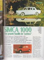 Simca 1000 voiture de collection, Verzenden, Gelezen