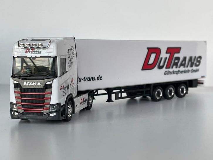 Herpa Scania CS HD DU-TRANS 1/87, Hobby en Vrije tijd, Modelauto's | 1:87, Zo goed als nieuw, Herpa, Ophalen of Verzenden