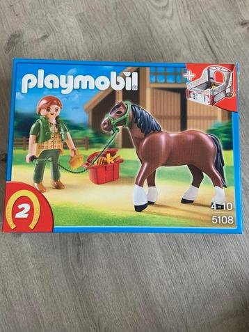 Playmobil Shire met paardenbox 