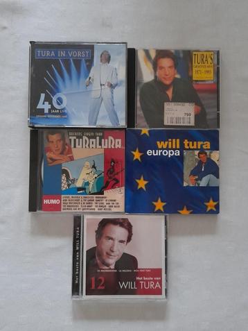 6 CD's Will Tura  beschikbaar voor biedingen
