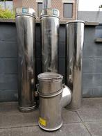 Schouwbuizen +T-stuk, Ophalen, Gebruikt, Inox
