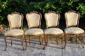 4 stoelen stijl Louis XV beschikbaar voor biedingen
