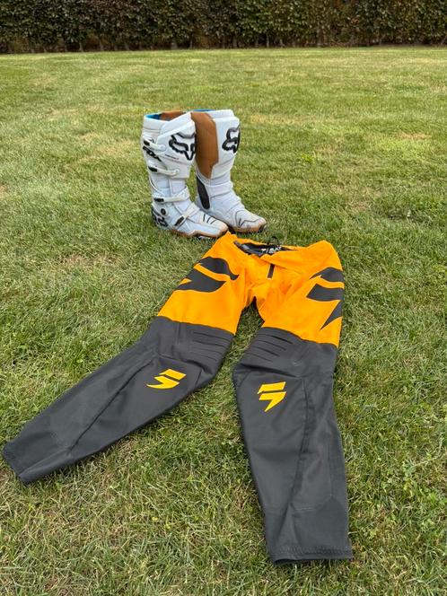 Fox Instinct botten + Black Label broek, Motoren, Kleding | Motorkleding, Motorcrosskleding, Heren, Tweedehands, Ophalen