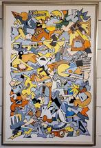 Pierre PISIVIN, abstracte compositie 1, Antiek en Kunst, Ophalen