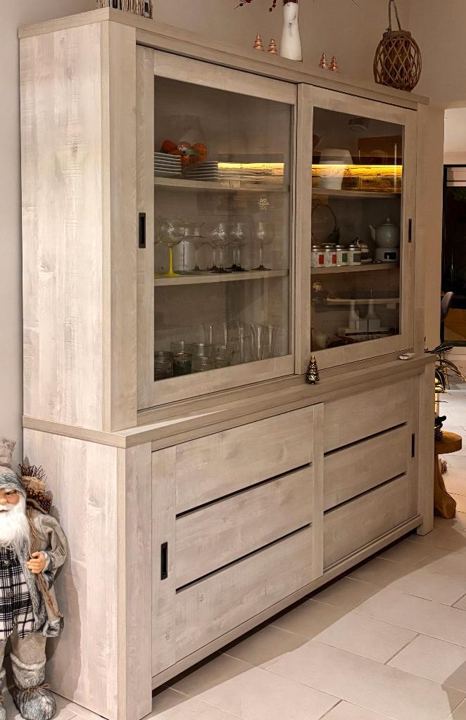 Volledige eetkamer, Huis en Inrichting, Complete eetkamers, Zo goed als nieuw, 6 tot 8 stoelen, Ophalen