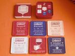 6 SOUS - VERRES ET SA BOITE EN FER * CHIMAY *, Collections, Enlèvement ou Envoi, Utilisé, Autres types, Autres marques
