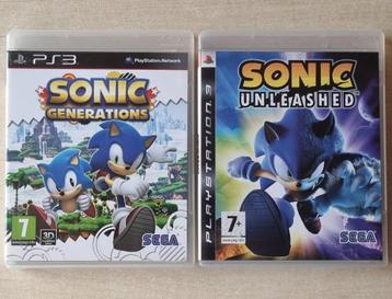 PS3 : Sonic Generations + Sonic Unleashed (ALS NIEUW)  beschikbaar voor biedingen
