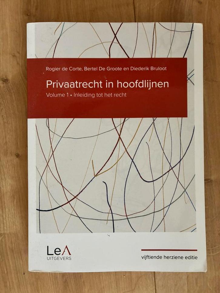 Rogier de Corte - Privaatrecht in hoofdlijnen 15de editie, Boeken, Wetenschap, Ophalen