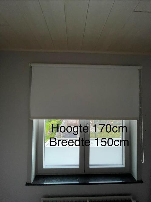 Verduisterend rolgordijn (witte of blauwe) 3 stuks, Huis en Inrichting, Stoffering | Gordijnen en Lamellen, Wit, Ophalen