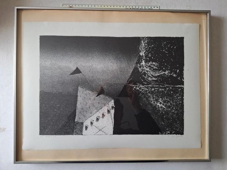 Litho Dirk De Bruycker "T. I. project" uit 2006, Antiek en Kunst, Kunst | Litho's en Zeefdrukken, Ophalen