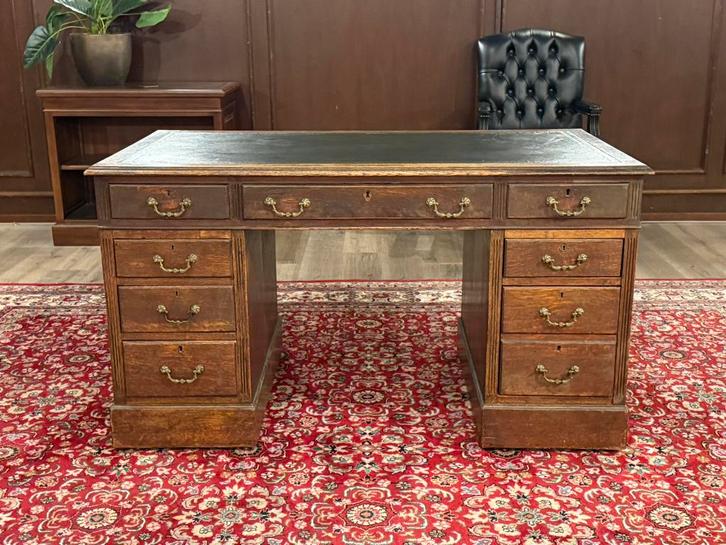 Antiek klassiek Engels bureau #571, Huis en Inrichting, Bureaus, Zo goed als nieuw, Bureau, Ophalen of Verzenden