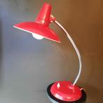 ✔ Grote Vintage Metalen Lamp 70' Rood, Ophalen of Verzenden