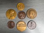 Lot 7 Medailles / penningen België brons Devreese , Wiener,., Ophalen of Verzenden, Brons