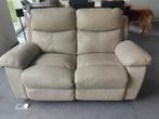 2 canapés 2 places HOUSTON – cuir beige – 4 relax électrique, Maison & Meubles, Canapés | Salons, Enlèvement, Utilisé, 150 à 200 cm
