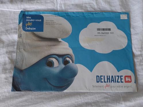 Enveloppe publicitaire Schtroumpf Delhaize, Verzamelen, Smurfen, Nieuw, Overige typen, Verschillende Smurfen, Ophalen of Verzenden