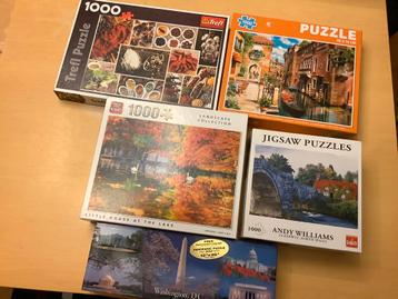 10 puzzels 1000 stuks voor 10€ beschikbaar voor biedingen