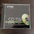 TDK CD RW 700MB HIGH SPEED nieuw verzegelde verpakking, Nieuw, Cd, Ophalen of Verzenden, Herschrijfbaar