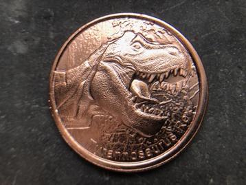 USA Tyrannosaurus Rex - 1 oz avdp copper beschikbaar voor biedingen