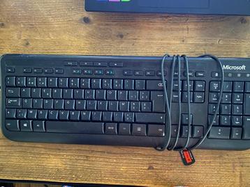 Toetsenbord Azerty incl USB muis, Azerty, Comme neuf, Enlèvement, Filaire