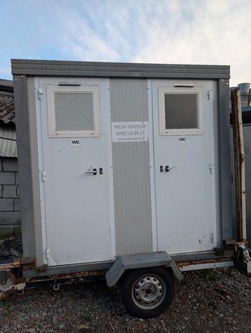 wc container op aanhanger, Enlèvement, Utilisé