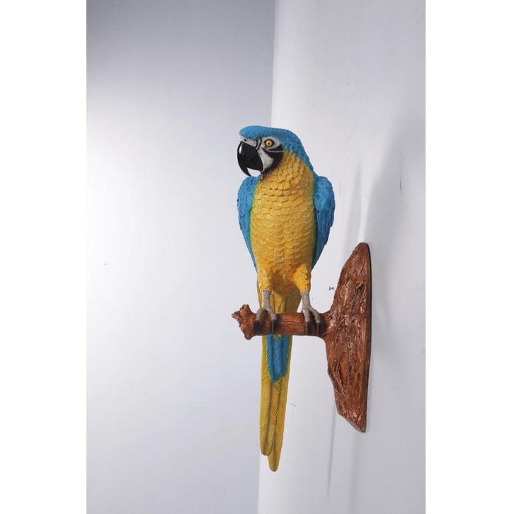 Parrot Scarlet Macaw 100 cm - Papegaai beeld, Verzamelen, Dierenverzamelingen, Nieuw, Ophalen