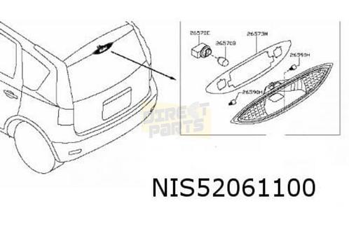 Nissan Note (12/10-) 3e remlicht Origineel! 26590 5U80C, Autos : Pièces & Accessoires, Éclairage, Nissan, Neuf, Envoi