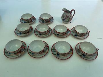 Authentique service à thé chinois en porcelaine. beschikbaar voor biedingen