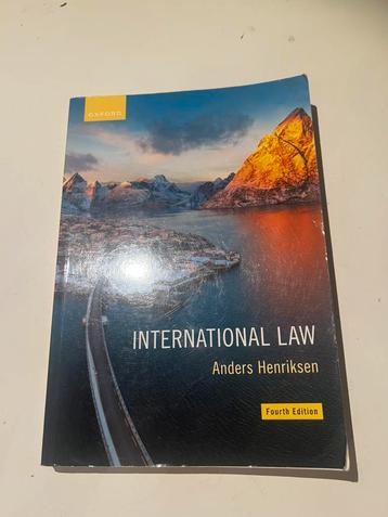 International Law Anders Henriksen fourth edition beschikbaar voor biedingen