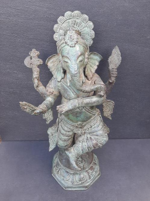 bronzen beeld/Dancing Ganesh/India/Azië, Huis en Inrichting, Woonaccessoires | Boeddhabeelden, Nieuw, Ophalen of Verzenden