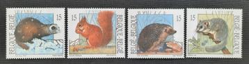 Belgique : COB 2477/80 ** Nature 1992