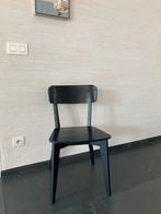 2 Zwart houten Ikea stoelen, Huis en Inrichting, Stoelen, Ophalen, Zwart