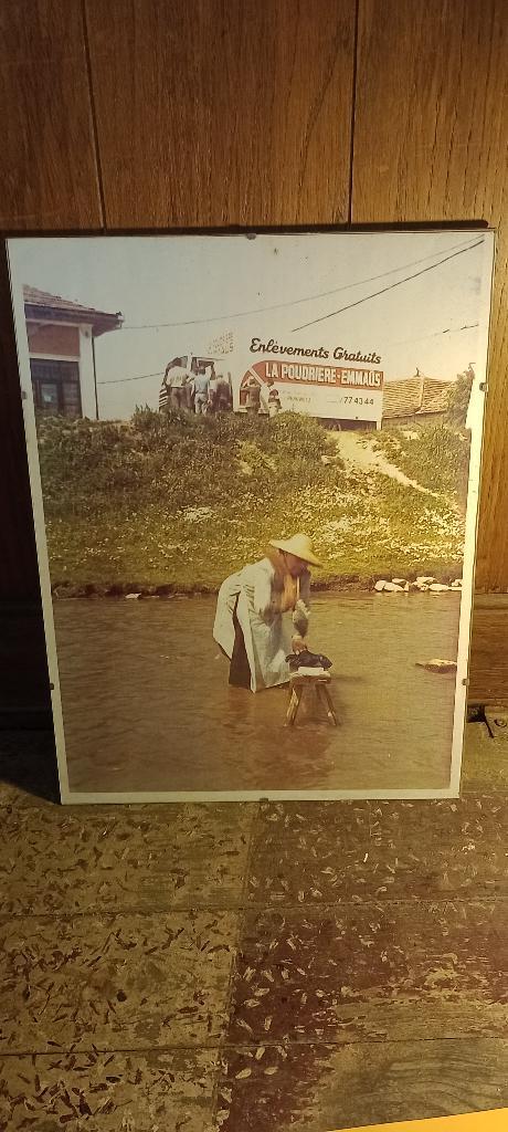 Photo ancienne Camion Emmaüs, Peruwelz, 30x40, n265, Antiquités & Art, Art | Dessins & Photographie, Enlèvement