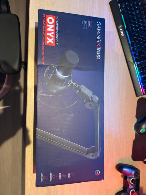Microfoon Trust GXT 255+ Onyx, Computers en Software, Desktop Pc's, Zo goed als nieuw, Onbekend, Gaming, Verzenden
