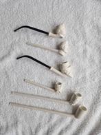 antiek pijpen witte klei 6 stuks - pipe Wallonne, Verzamelen, Ophalen of Verzenden