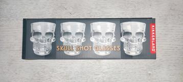 Shot Glazen Schedel , Skull Shot Glasses (4) Nieuw