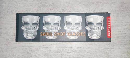 Lunettes Shot Glass Skull, Skull Shot (4) Nouveau, Collections, Verres & Petits Verres, Neuf, Enlèvement ou Envoi