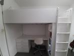 Lit mezzanine, avec bureau, armoire, 90x200cm, Comme neuf, 90 cm, Une personne, Lit mezzanine