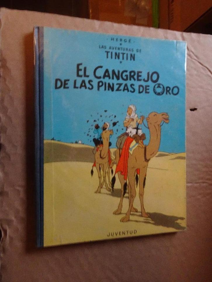 BD Kuifje - De krab met de gouden klauwen (Spaans), Verzamelen, Stripfiguren, Gebruikt, Boek of Spel, Kuifje, Ophalen of Verzenden