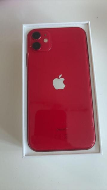 iPhone 11, Telecommunicatie, 76 %, Rood, 128 GB, Gebruikt
