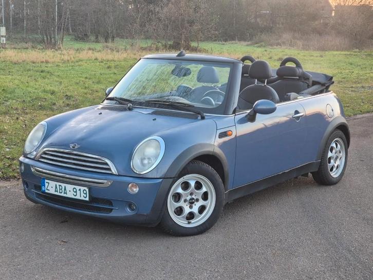Mini Cooper Cabrio - 1.6i - 2006 - AC/ZV/nieuwe ketting, Auto's, Mini, Bedrijf, Te koop, Cabrio, ABS, Airbags, Airconditioning