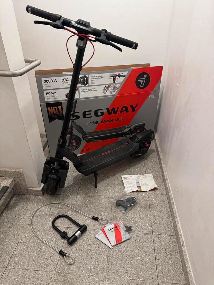 À vendre = Ninebot Max G3, Vélos & Vélomoteurs, Trottinettes, Neuf, Step électrique (E-scooter), Enlèvement