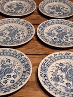 6 dessertborden nankin, Antiek en Kunst, Ophalen