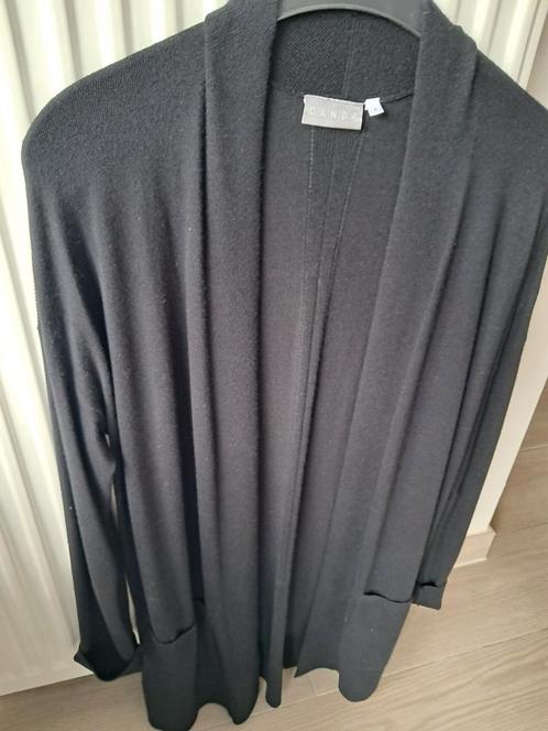Lange zwarte gilet Canda S, Kleding | Dames, Truien en Vesten, Zo goed als nieuw, Ophalen