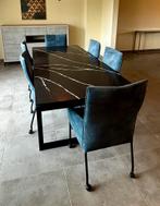 Eettafel met bijpassende stoelen, Enlèvement, Comme neuf