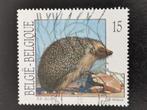 Belgie 1992 - kleine zoogdieren - Egel, Ophalen of Verzenden, Gestempeld